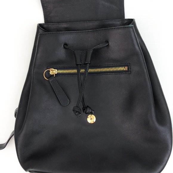 COACH vintage black leather legacy backpack main image 6